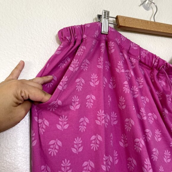 Addison Meadow Pajama Set 3X Whisper Knit Henley Pants Floral Pink Pockets NWOT - Picture 10 of 14